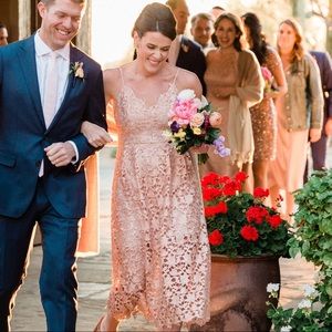 Astr rose gold midi dress. Size M. Worn once